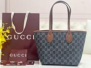 Fortok Gucci Totissima Tote Bag Denim 22*19*18cm - 1