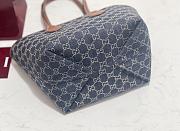 Fortok Gucci Totissima Tote Bag Denim 22*19*18cm - 6