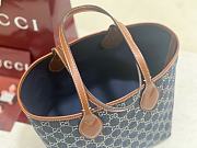 Fortok Gucci Totissima Tote Bag Denim 22*19*18cm - 3