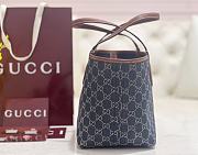 Fortok Gucci Totissima Tote Bag Denim 22*19*18cm - 2