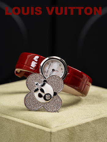 Fortok Louis Vuitton Bijou Secret Vivienne Case Watch 34mm Red