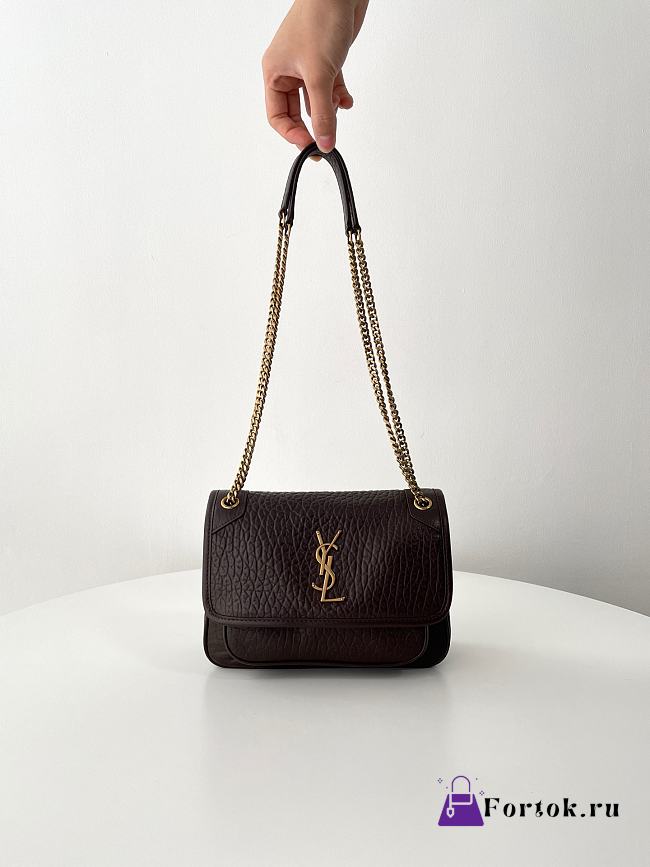 Fortok Saint Laurent Women's Niki Medium in Vintage Leather 21x16x7.5cm - 1
