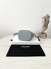 Fortok Women Celine Bucket Louise In Smooth Calfskin Blue 16×19×12cm  - 3
