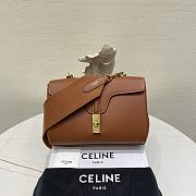 Fortok Celine Teen Soft 16 in Smooth Calfskin Brown 23×15×9cm - 1
