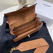 Fortok Celine Teen Soft 16 in Smooth Calfskin Brown 23×15×9cm - 3