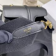 Fortok Celine Teen Soft 16 in Smooth Calfskin Black 23×15×9cm  - 4
