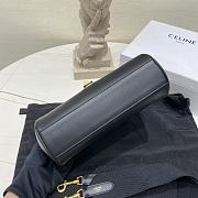 Fortok Celine Teen Soft 16 in Smooth Calfskin Black 23×15×9cm  - 5