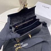 Fortok Celine Teen Soft 16 in Smooth Calfskin Black 23×15×9cm  - 3