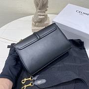 Fortok Celine Teen Soft 16 in Smooth Calfskin Black 23×15×9cm  - 2