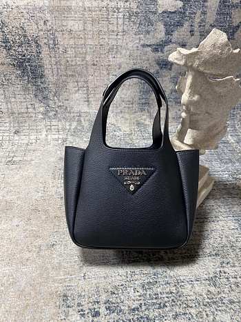 Fortok Prada Leather mini handbag Black 15.5×10×18cm