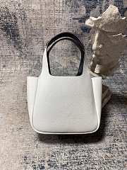 Fortok Prada Leather mini handbag White 15.5×10×18cm - 6