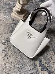Fortok Prada Leather mini handbag White 15.5×10×18cm - 2
