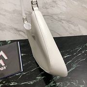 Fortok Prada Cleo Leather shoulder Bag White 27×18×4cm - 6