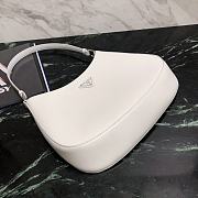 Fortok Prada Cleo Leather shoulder Bag White 27×18×4cm - 3