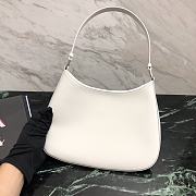 Fortok Prada Cleo Leather shoulder Bag White 27×18×4cm - 4