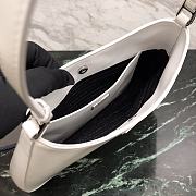 Fortok Prada Cleo Leather shoulder Bag White 27×18×4cm - 2