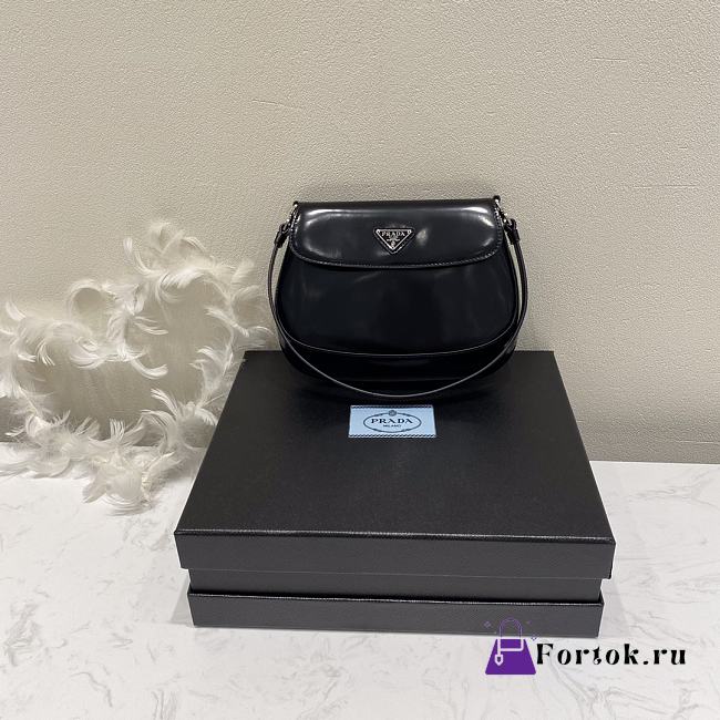 Fortok Prada Cleo leather shoulder bag Black 22×15.5×4cm - 1