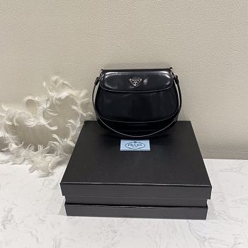 Fortok Prada Cleo leather shoulder bag Black 22×15.5×4cm