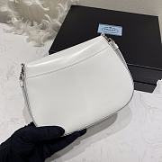 Fortok Prada Cleo leather shoulder bag White 22×15.5×4cm - 5