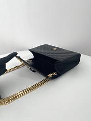 Fortok Saint Laurent Envelope Shoulder Bag Black 24x17.5x6cm - 2