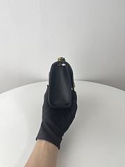 Fortok Saint Laurent Mini Envelope Shoulder Bag Black 21x13x6cm - 2