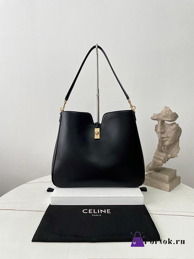 Fortok Celine Camille 16 Soft Bag Black 36×29.5×7cm - 1