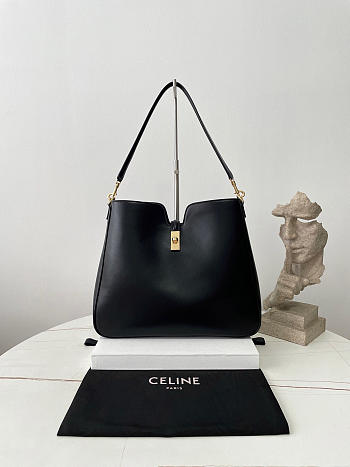 Fortok Celine Camille 16 Soft Bag Black 36×29.5×7cm