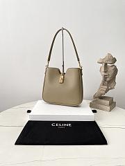 Fortok Celine Mini Camille 16 Soft Bag Beige 24.5×21.5×5cm - 4