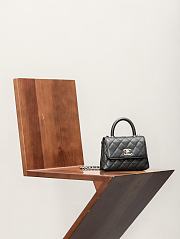 Chanel 25ss Chanel Coco Handle Black 14.5 × 11.5 × 5.5 cm - 4