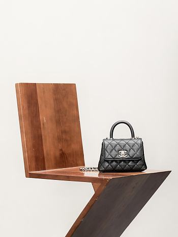 Chanel 25ss Chanel Coco Handle Black 14.5 × 11.5 × 5.5 cm