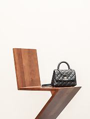 Chanel 25ss Chanel Coco Handle Black 20cm - 4