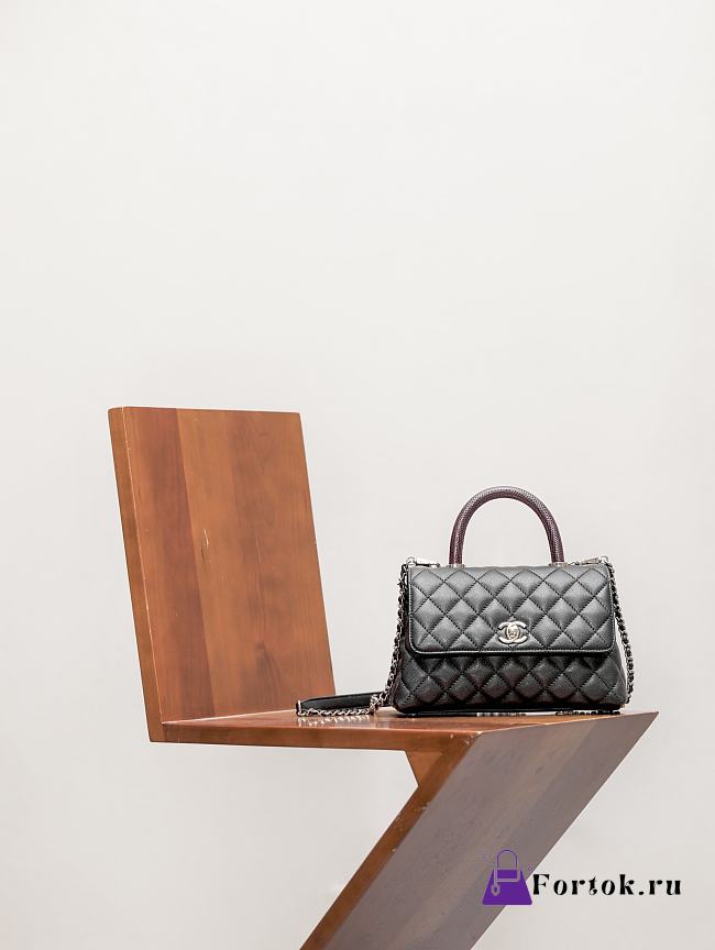 Chanel 25ss Chanel Coco Handle Black 14*24*10Cm - 1