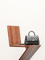 Chanel 25ss Chanel Coco Handle Black 14*24*10Cm - 4