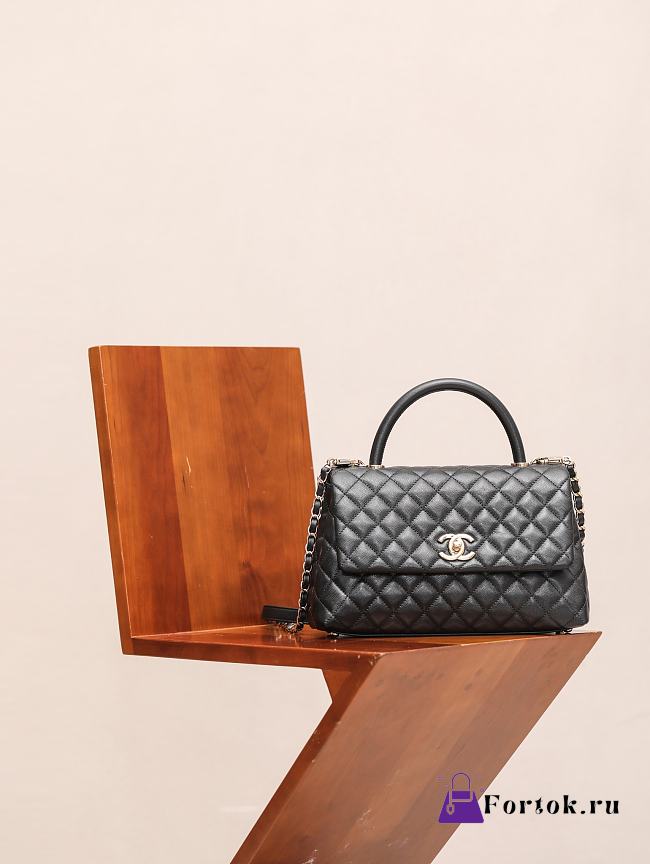 Chanel 25ss Chanel Coco Handle Black 28cm  - 1