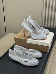 Fortok Christian Louboutin x Maison Margiela Bridiela Una Strass White - 4