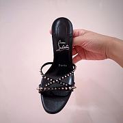 Fortok Christian Louboutin Tatoosh Spikes 85 mm mules Black  - 5