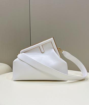 Fortok Fendi First Bag White 18 x 9 x 26 cm