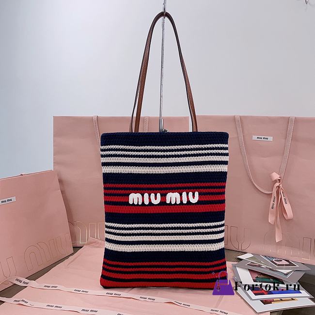 Fortok Miu Miu Totes Blue 30X38CM - 1