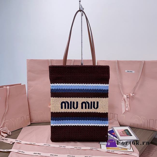 Fortok Miu Miu Totes Brown 30X38CM - 1