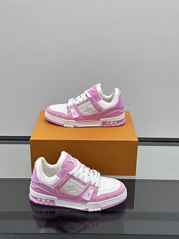 Fortok Louis Vuitton Trainer Sneaker Pink