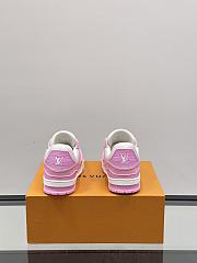 Fortok Louis Vuitton Trainer Sneaker Pink - 3