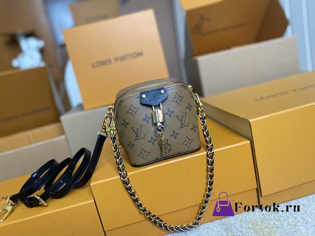 Fortok Louis Vuitton Monogram Just In Case Brown 13×14× 11.5cm - 1