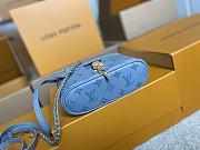 Fortok Louis Vuitton Vanity Chain Pouch Blue 19 x 11.5 x 6.5cm - 4