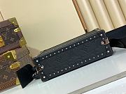 Fortok Louis Vuitton Monogram Shadow Clutch Truck Black 24 x16.5x8cm - 3