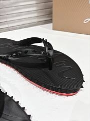 Fortok Christian Louboutin Super Loubi Flip Flip-flops Rubber Black - 5