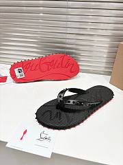 Fortok Christian Louboutin Super Loubi Flip Flip-flops Rubber Black - 4