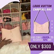 Fortok Louis Vuitton 24 CarryAll Bag Pink M47082 29x24x12cm - 1