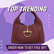 Fortok Gucci Softbit medium top handle bag Rouge leather 27.5 x 21 x 16 cm  - 1