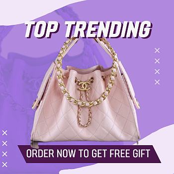Fortok Chanel 25 Baby Pink Caviar Leather Bag 30 x 26 x 14cm