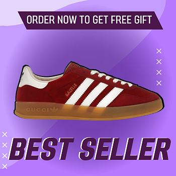 Fortok adidas x Gucci Gazelle Red 35 - 46